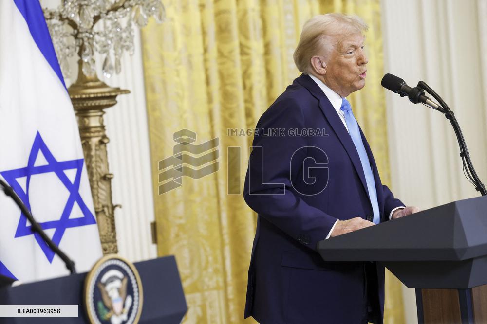 US President Trump welcomes Israeli Prime Minister Netanyahu to the White House