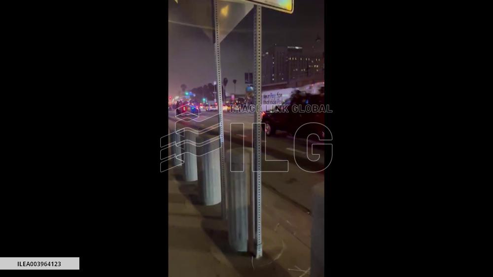 US: Police In Riot Gear Respond As Immigration Protest Erupts In Los Angeles