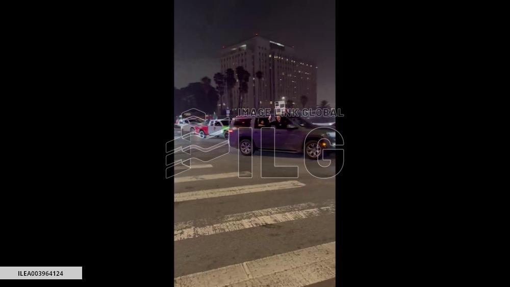 US: Police In Riot Gear Respond As Immigration Protest Erupts In Los Angeles 2