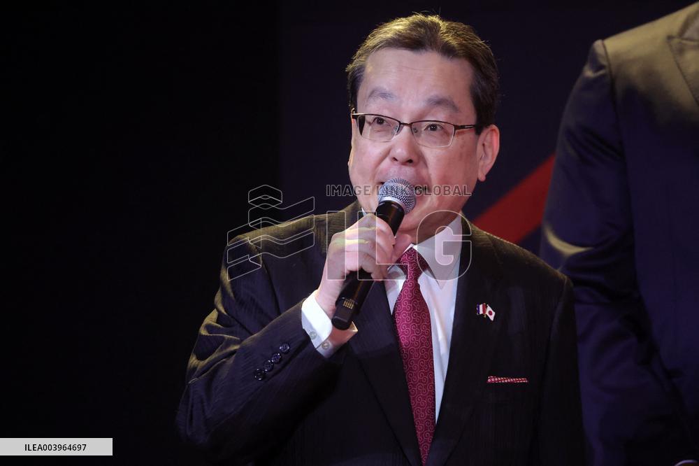 President Macron At Osaka 2025 World Expo French Pavilion Presentation - Paris