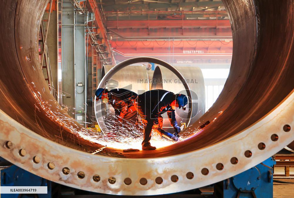 Wind Power Tower Production in Lianyungang