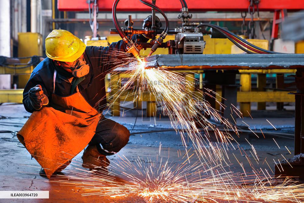 Wind Power Tower Production in Lianyungang