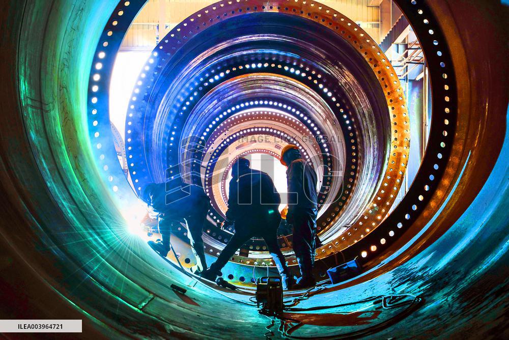 Wind Power Tower Production in Lianyungang