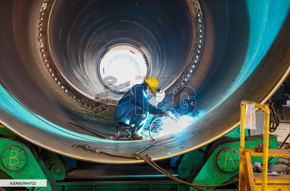 Wind Power Tower Production in Lianyungang