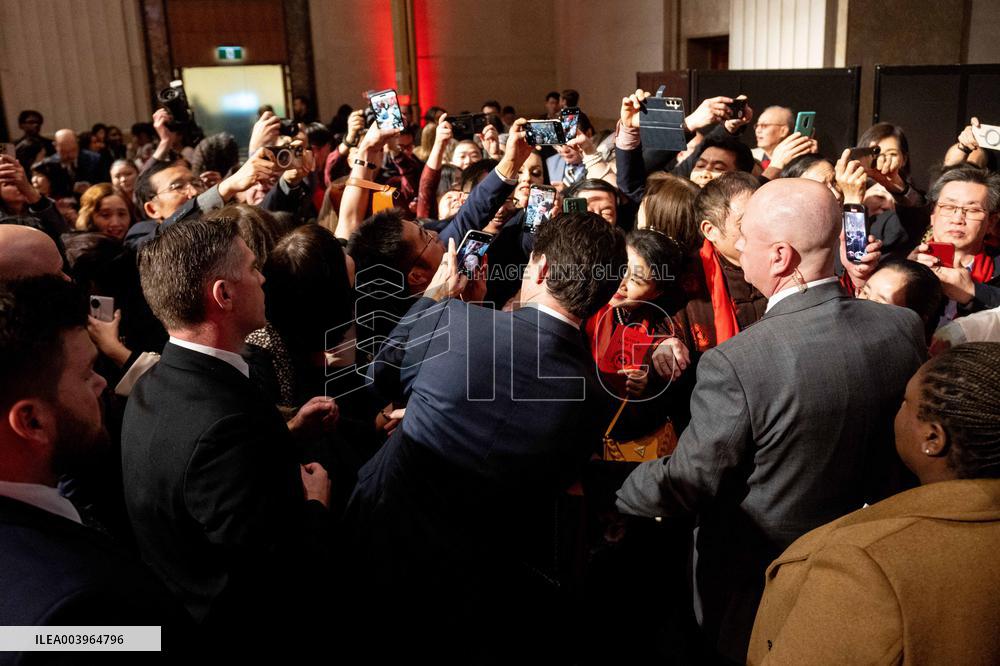 Justin Trudeau Celebrates Lunar New Year in Ottawa