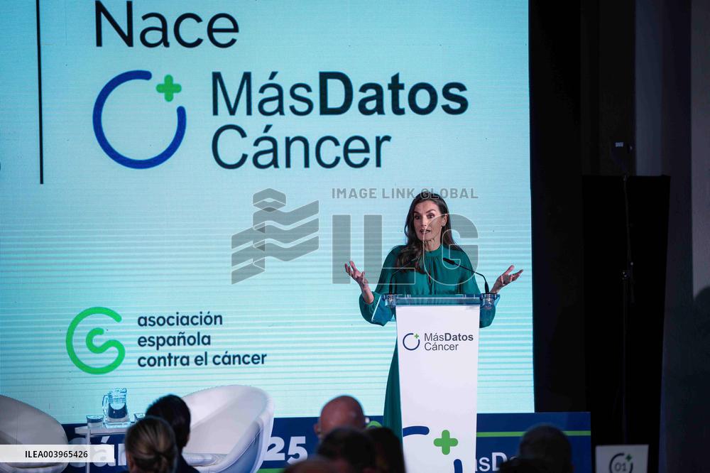 Queen Letizia  Presided Over World Cancer Day - Madrid
