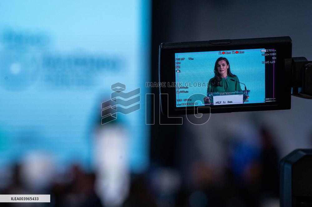 Queen Letizia  Presided Over World Cancer Day - Madrid