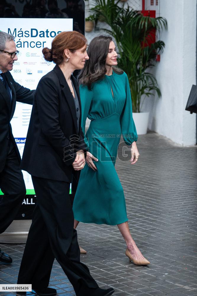 Queen Letizia  Presided Over World Cancer Day - Madrid
