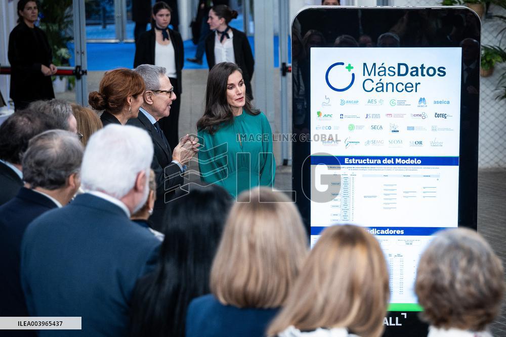Queen Letizia  Presided Over World Cancer Day - Madrid