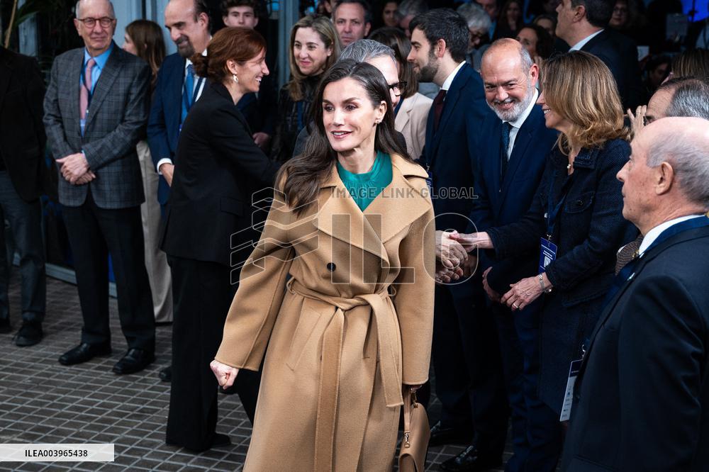 Queen Letizia  Presided Over World Cancer Day - Madrid