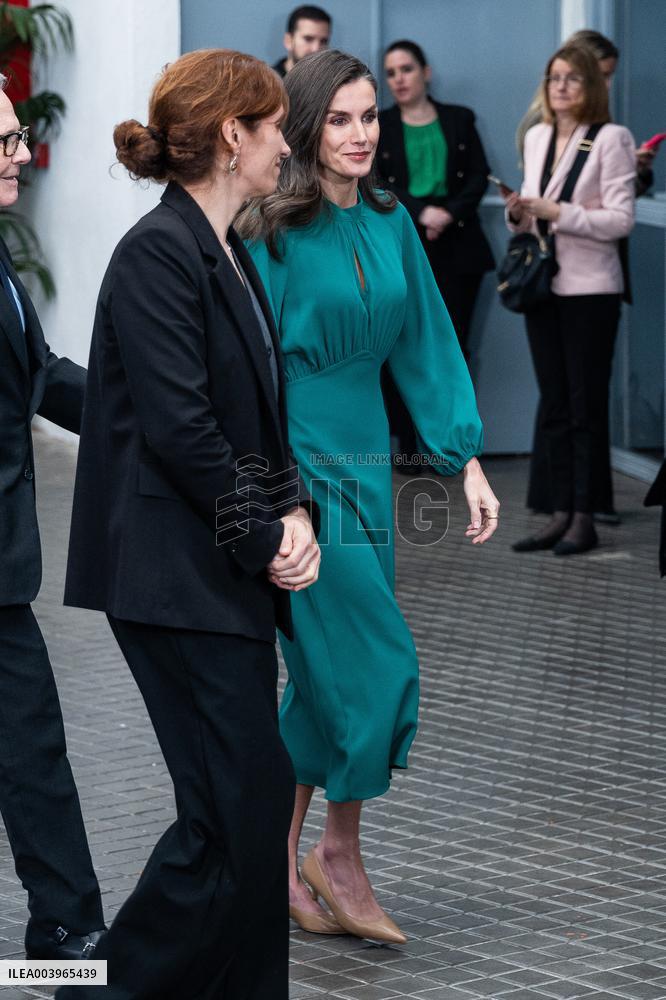 Queen Letizia  Presided Over World Cancer Day - Madrid