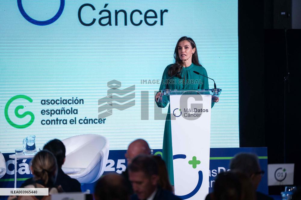 Queen Letizia  Presided Over World Cancer Day - Madrid