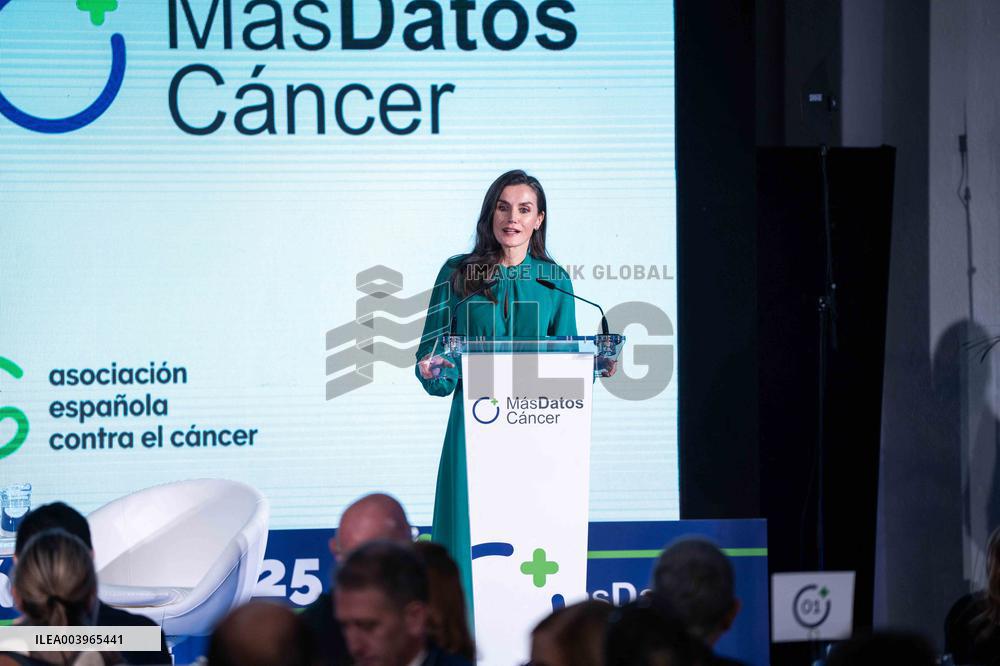 Queen Letizia  Presided Over World Cancer Day - Madrid