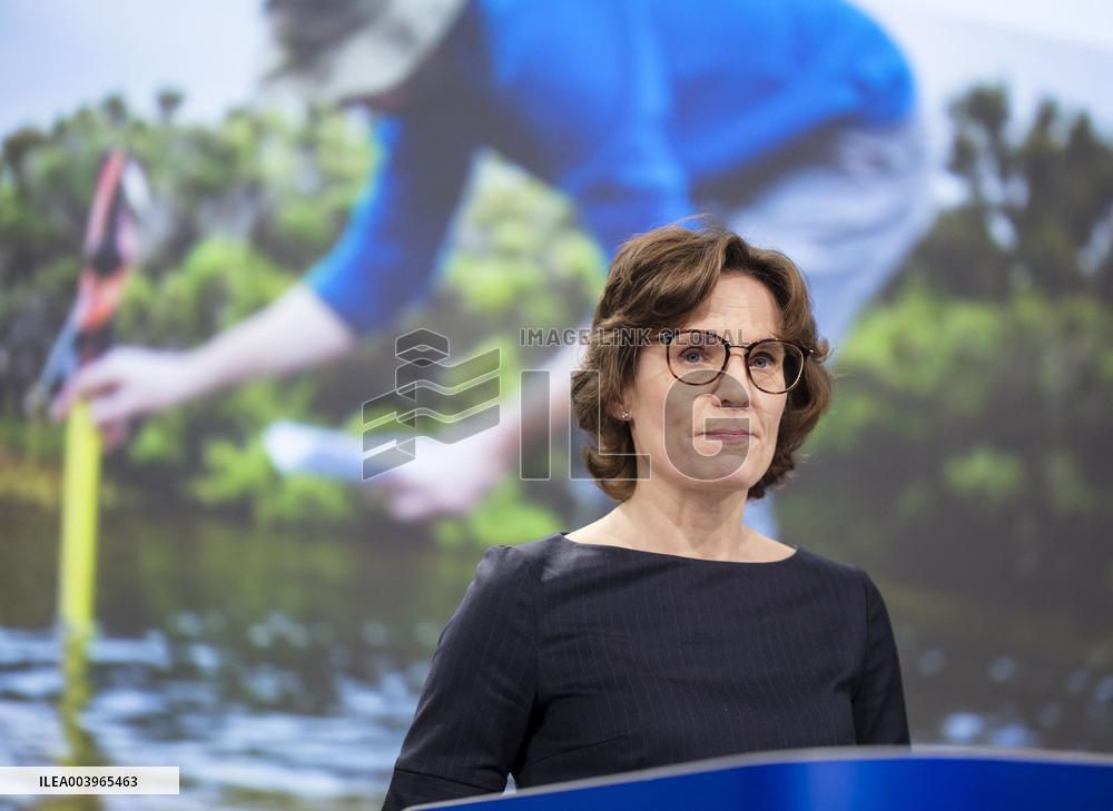 Jessika Roswall Press Conference - Brussels