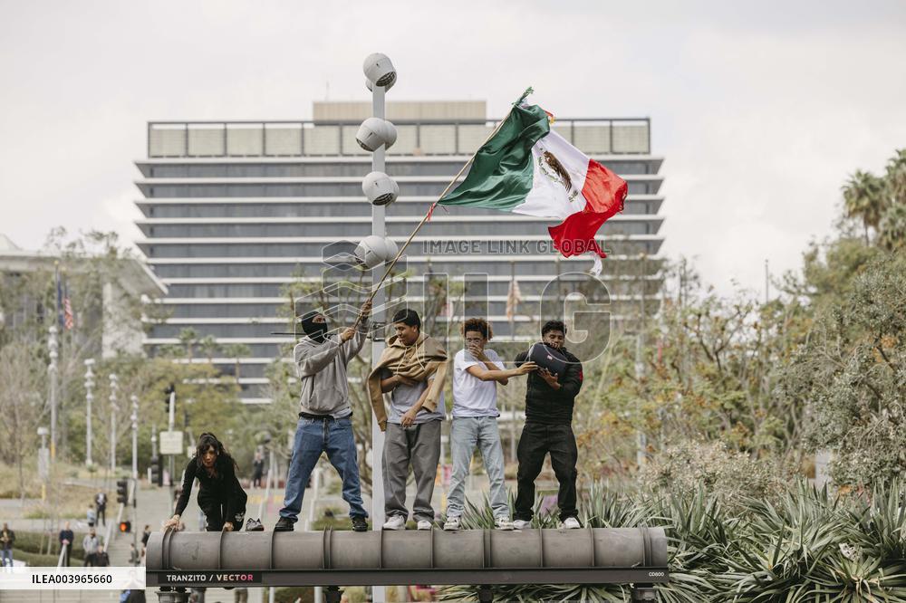 Student-Led Demonstration Against Trump’s Policies - LA