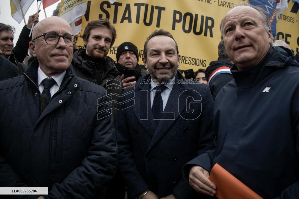 Police Demonstration in Paris
