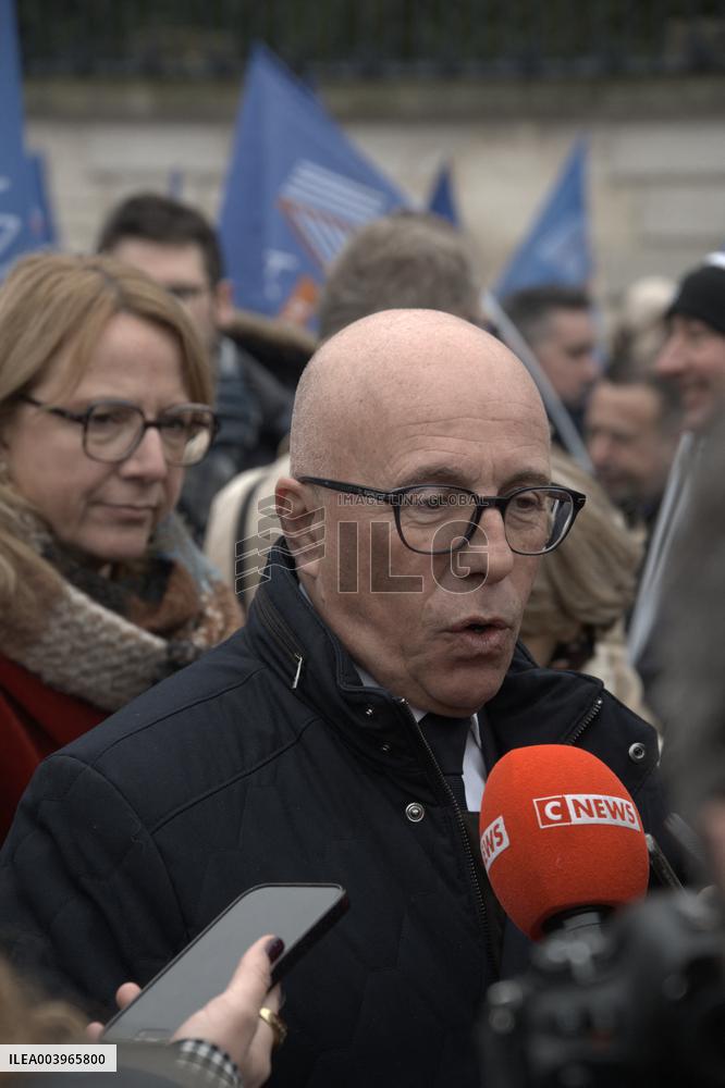 Police Demonstration in Paris