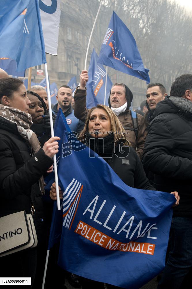 Police Demonstration in Paris