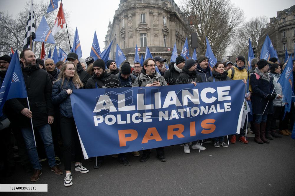 Police Demonstration in Paris