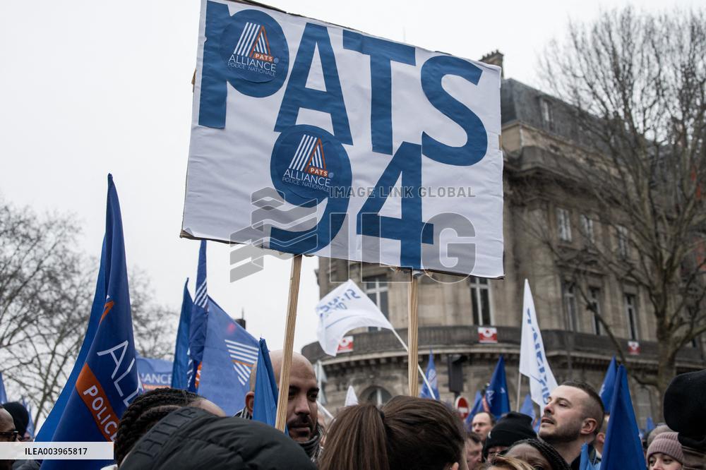 Police Demonstration in Paris