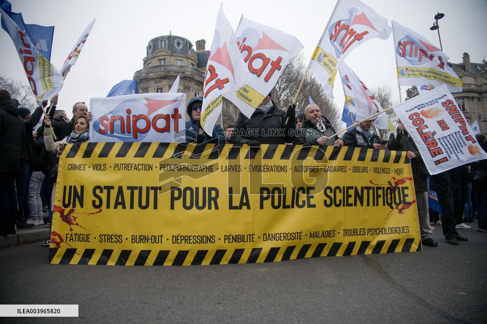 Police Demonstration in Paris
