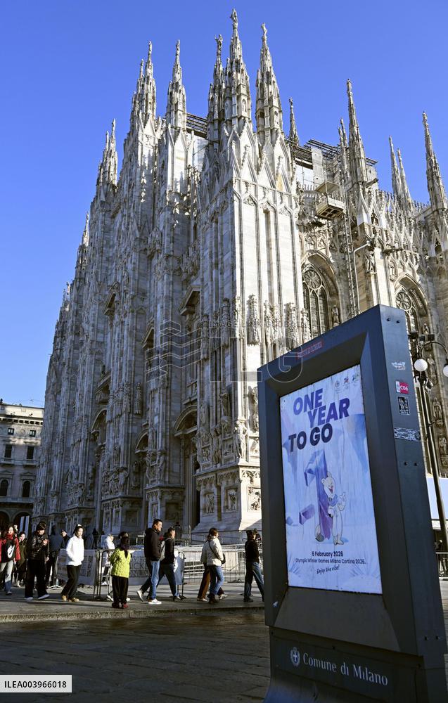 1 year to go until 2026 Winter Olympics in Italy