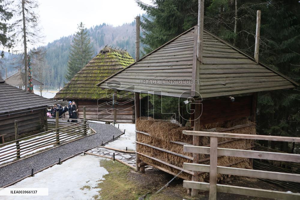 Hutsul Land Ethnopark in Bukovel ski resort