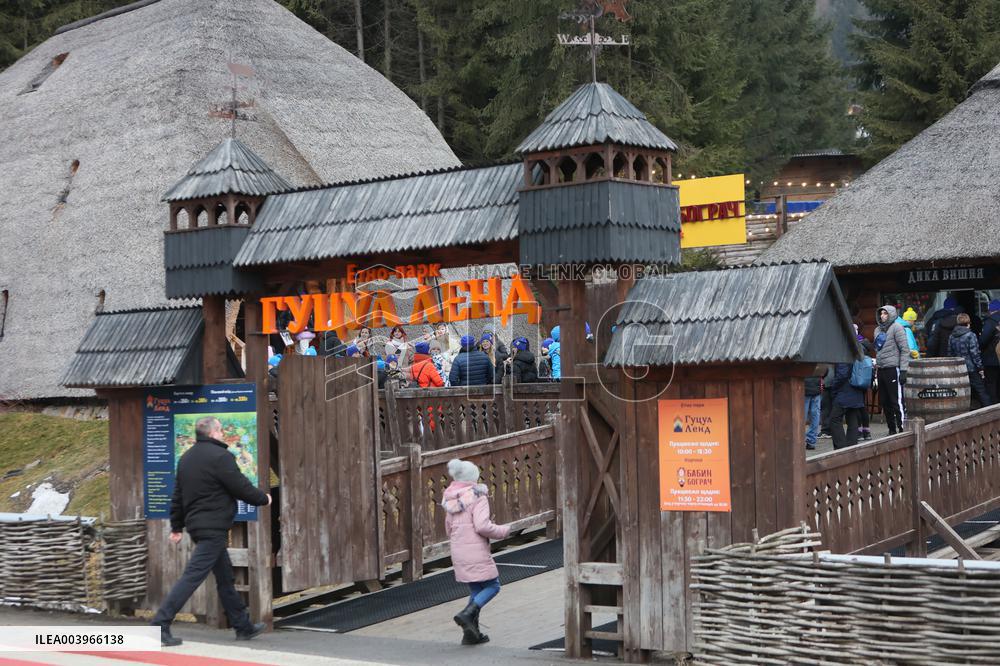 Hutsul Land Ethnopark in Bukovel ski resort