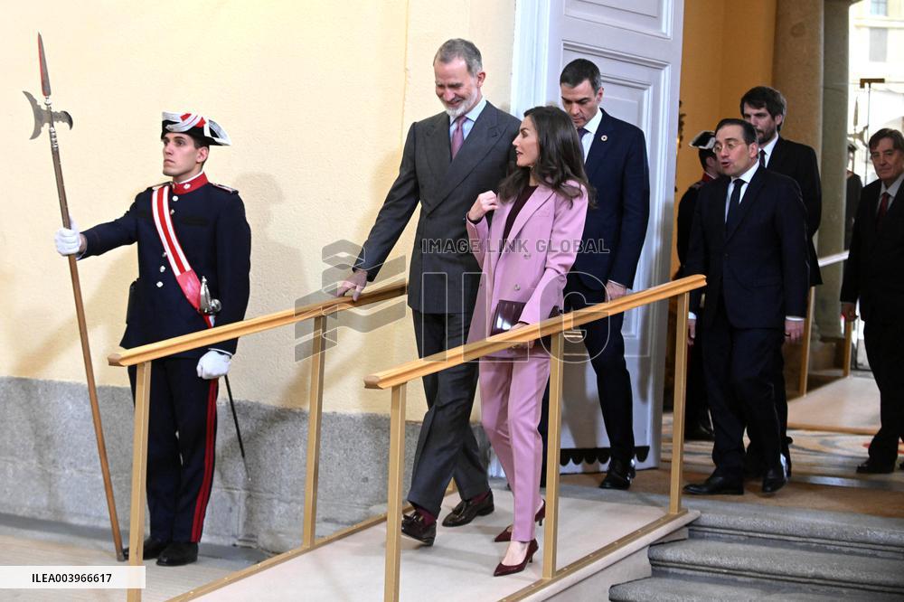 Royals preside over the annual meeting of the Cervantes Institute - Madrid