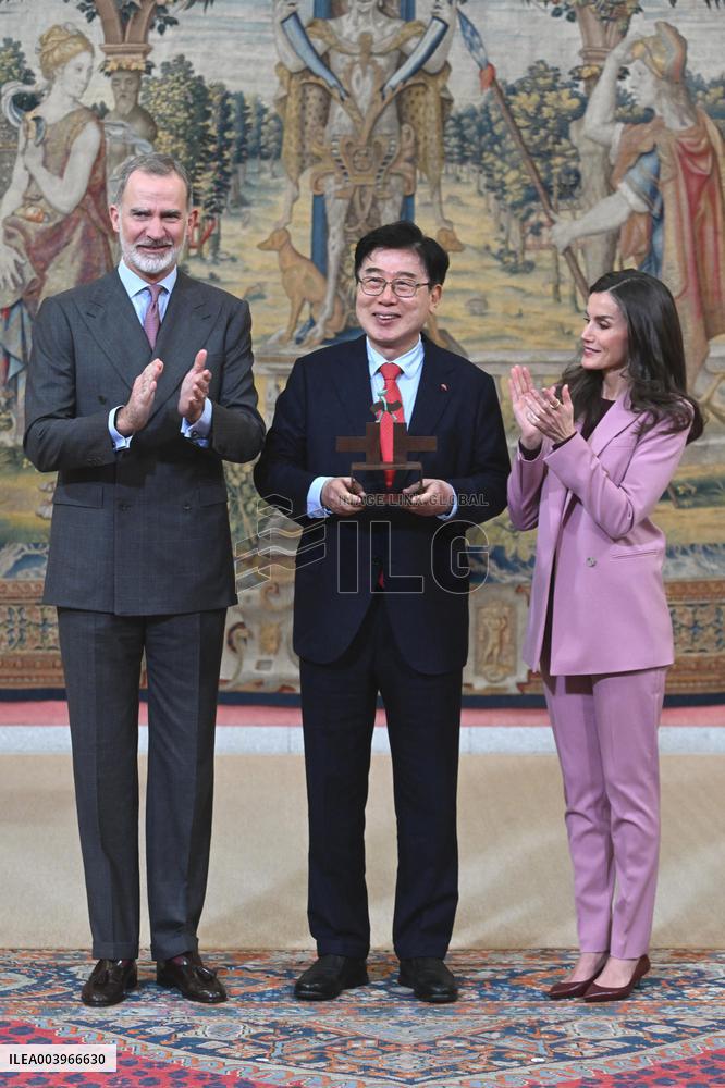 Royals preside over the annual meeting of the Cervantes Institute - Madrid