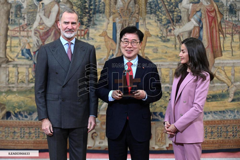 Royals preside over the annual meeting of the Cervantes Institute - Madrid