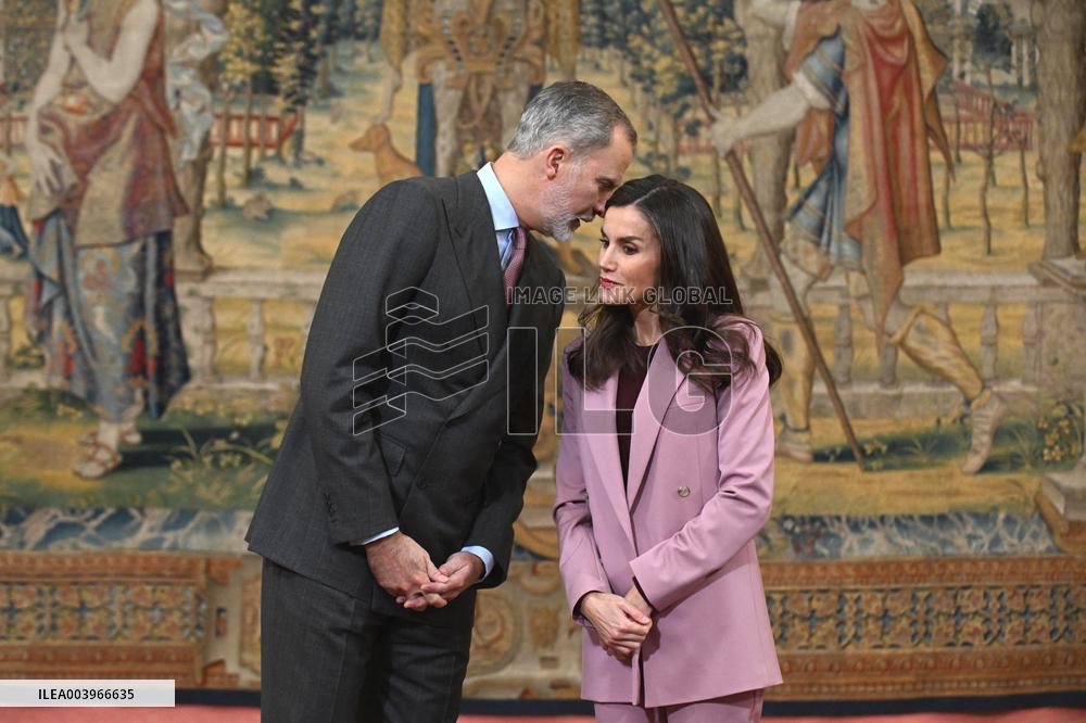 Royals preside over the annual meeting of the Cervantes Institute - Madrid