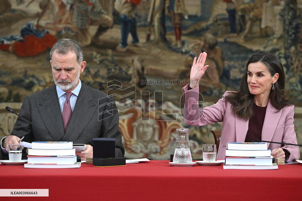 Royals preside over the annual meeting of the Cervantes Institute - Madrid