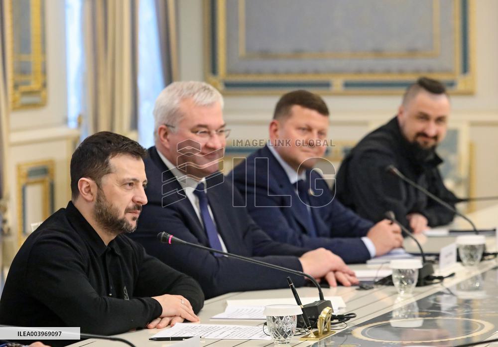 Volodymyr Zelenskyy meets with UK Foreign Secretary David Lammy