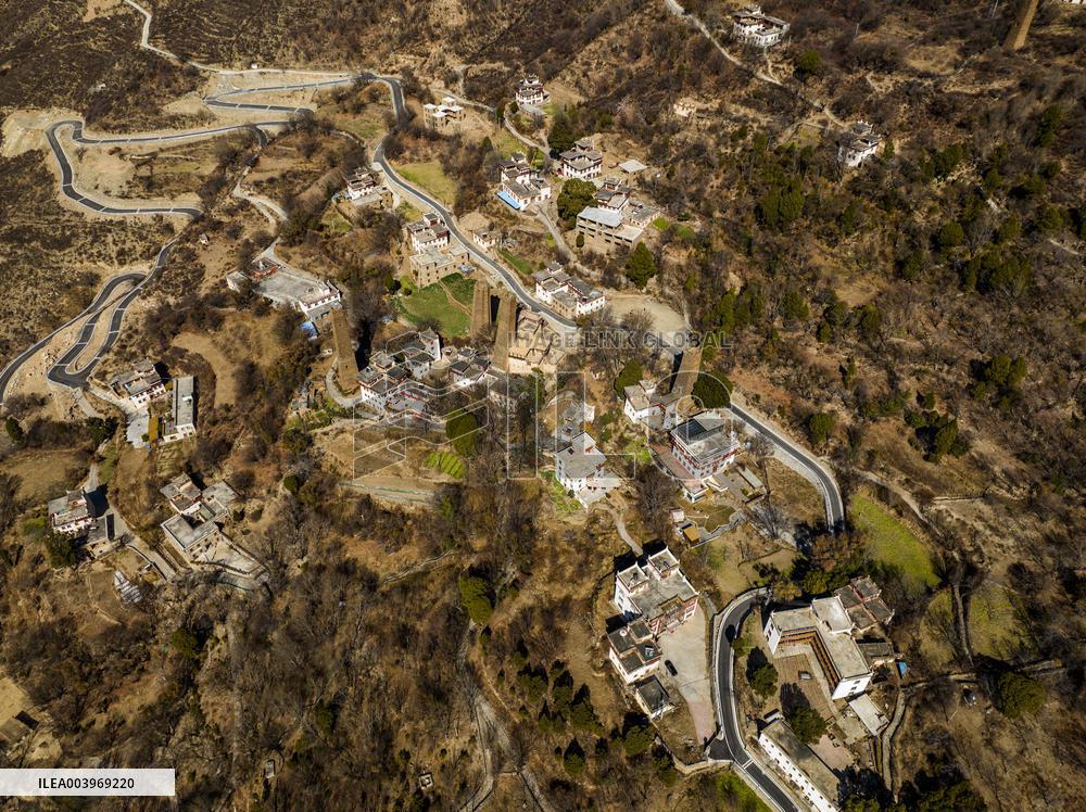 Ancient Stone Watchtower Complex in Ganzi