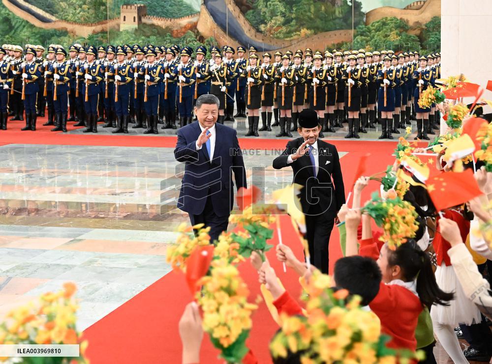Xi Jinping Meets Sultan of Brunei - Beijing