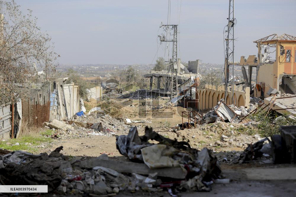 Destroyed Buildings in Gaza - Palestine