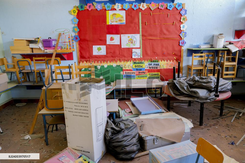 Israeli 6828 Bislach Battalion Vandalized An Elementary School - Lebanon