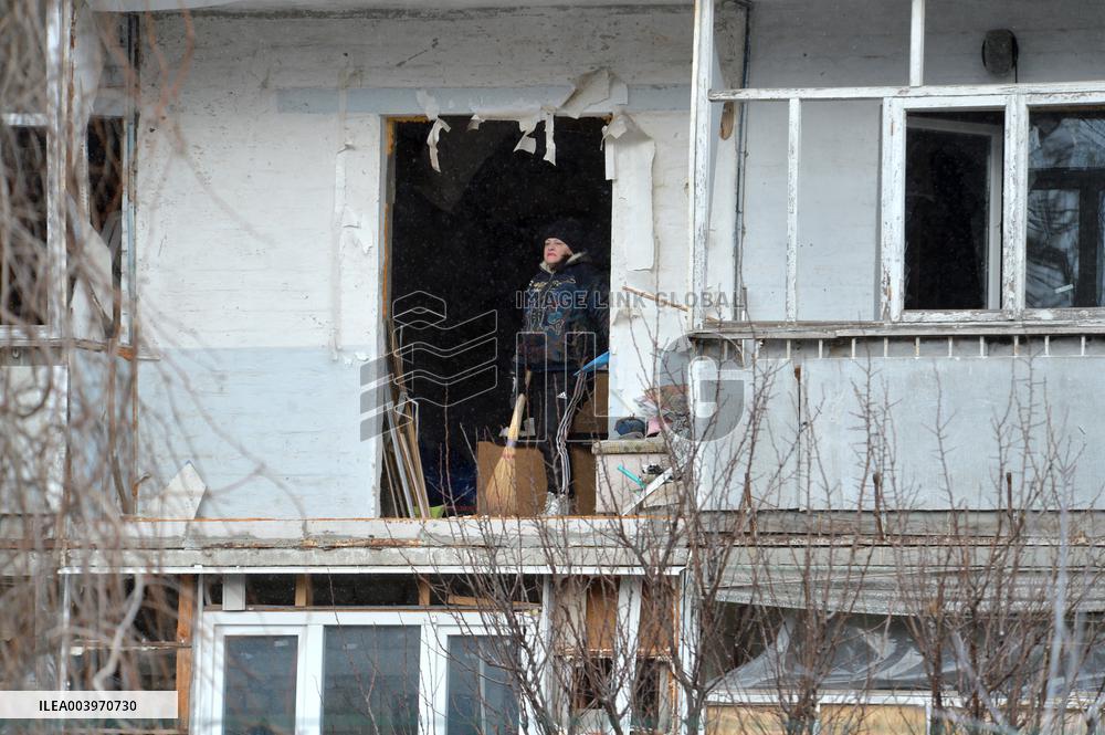 Response effort to Russian missile attack on Izium