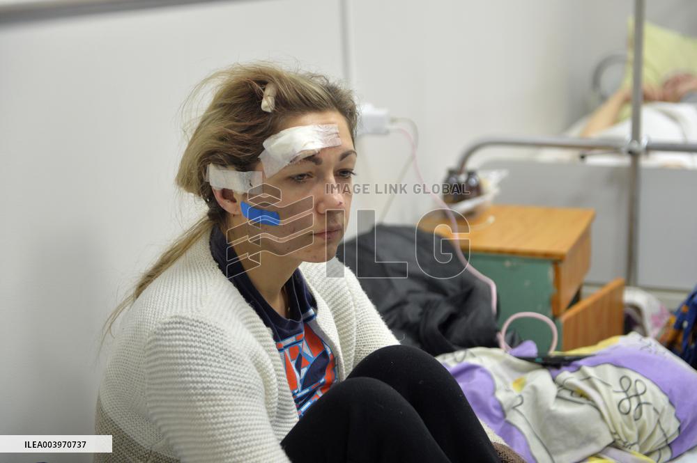 Response effort to Russian missile attack on Izium