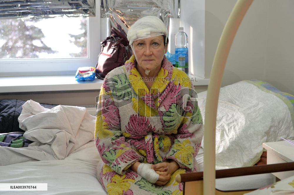 Response effort to Russian missile attack on Izium