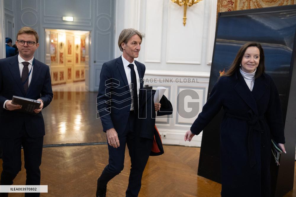 Bruno Retailleau gives a press conference to present a campaign against narcobanditism - Paris RL