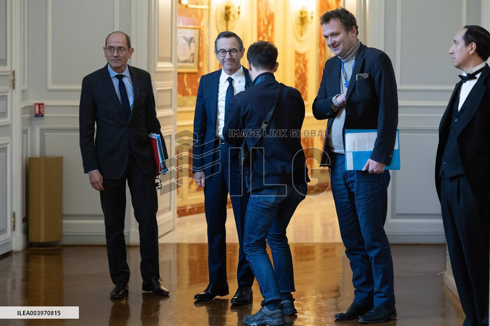 Bruno Retailleau gives a press conference to present a campaign against narcobanditism - Paris RL