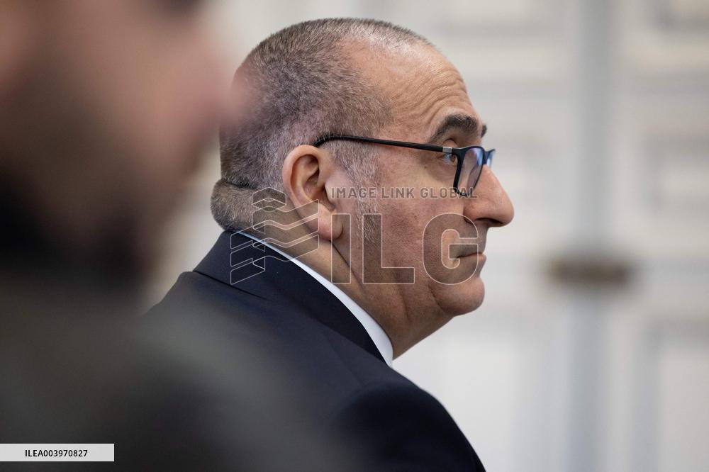 Bruno Retailleau gives a press conference to present a campaign against narcobanditism - Paris RL