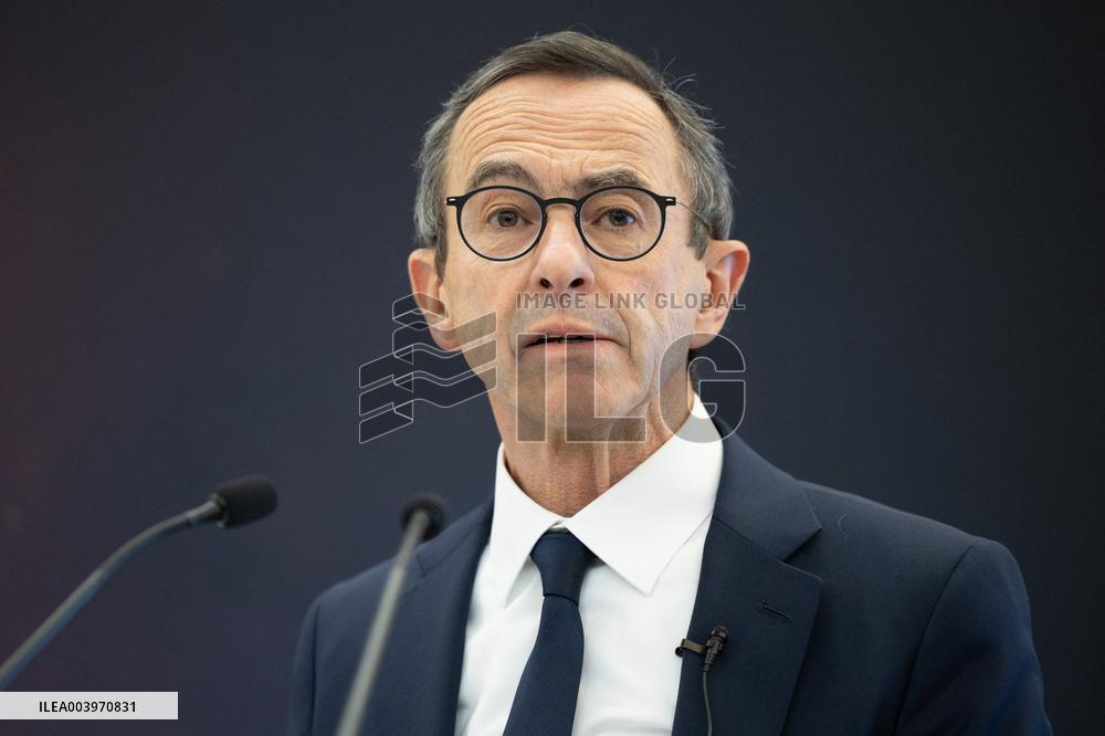 Bruno Retailleau gives a press conference to present a campaign against narcobanditism - Paris RL