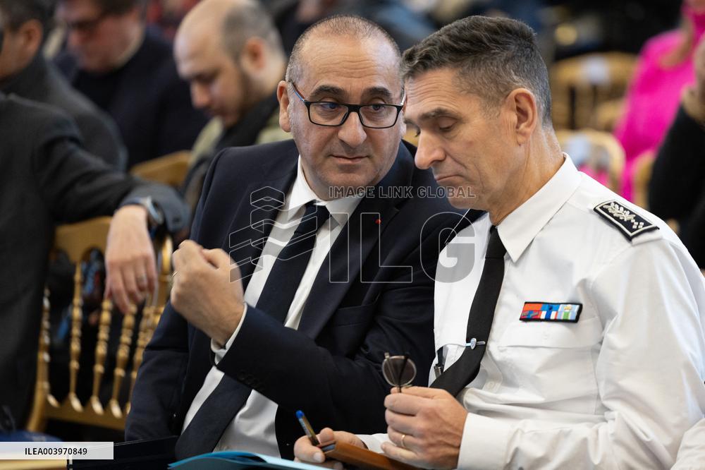 Bruno Retailleau gives a press conference to present a campaign against narcobanditism - Paris RL