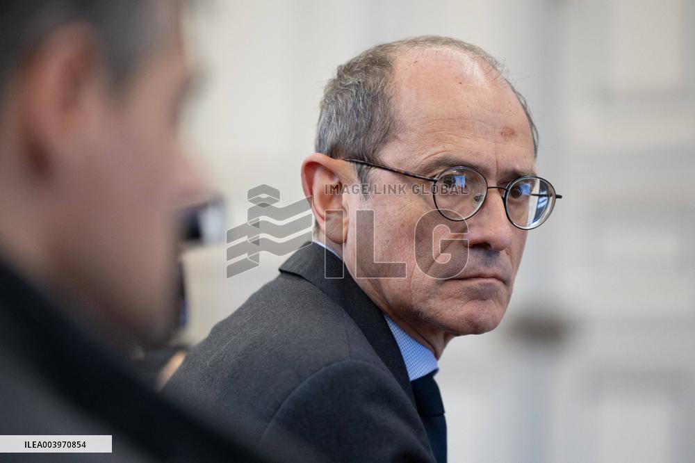 Bruno Retailleau gives a press conference to present a campaign against narcobanditism - Paris RL