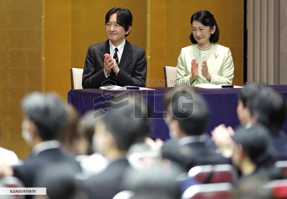 Crown prince attends essay contest award ceremony
