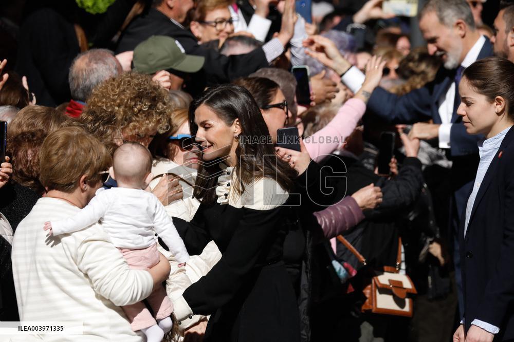 Royals Visit Caravacas de la Cruz - Spain