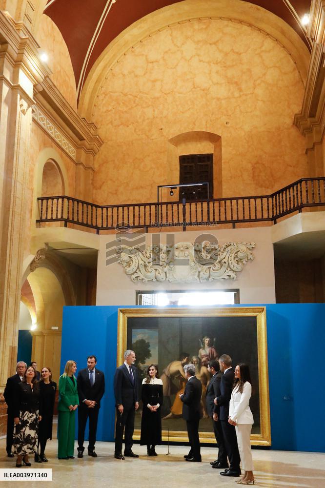 Royals Visit Caravacas de la Cruz - Spain